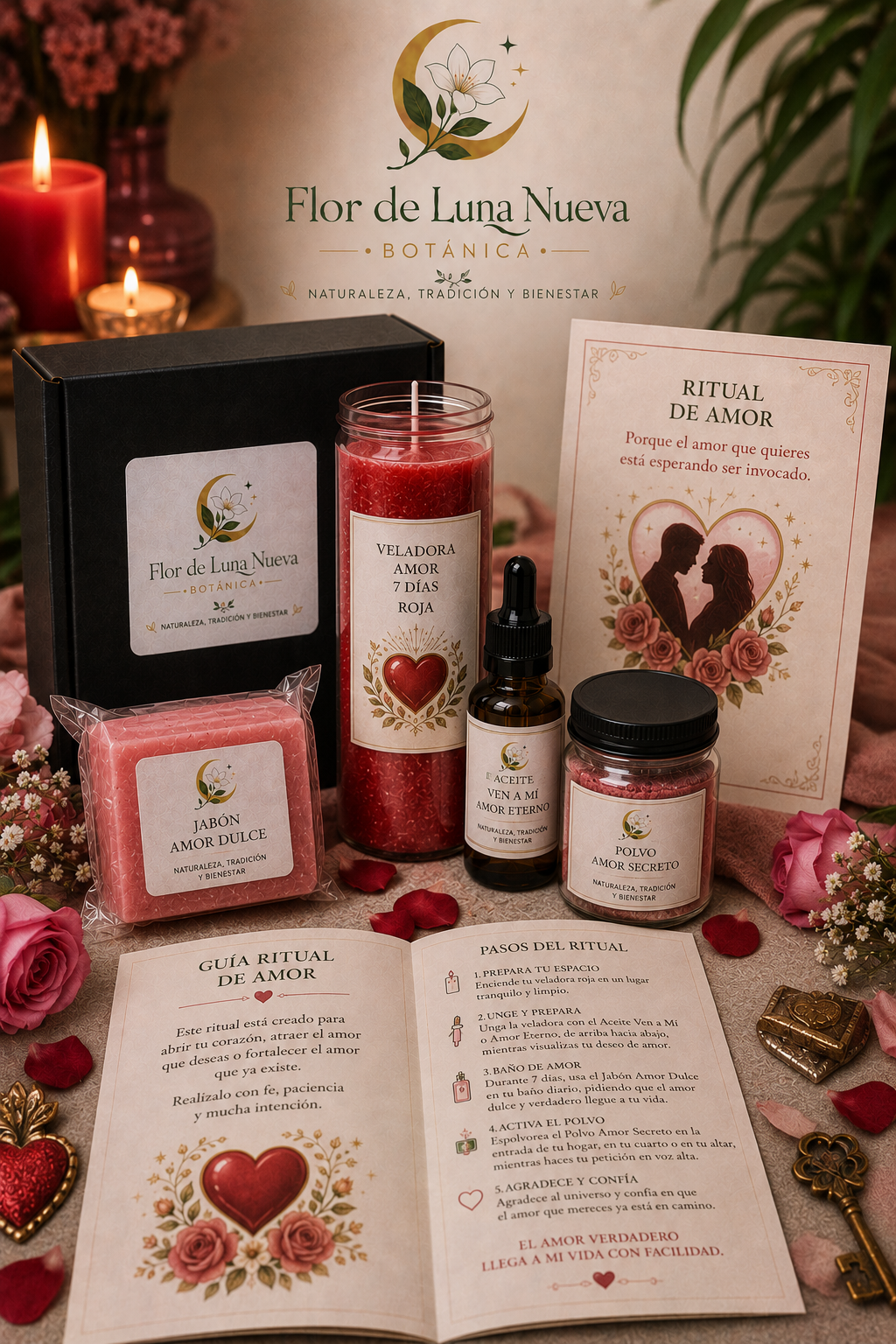 Kit Ritual Amor Dulce – Atrae y Consolida el Amor