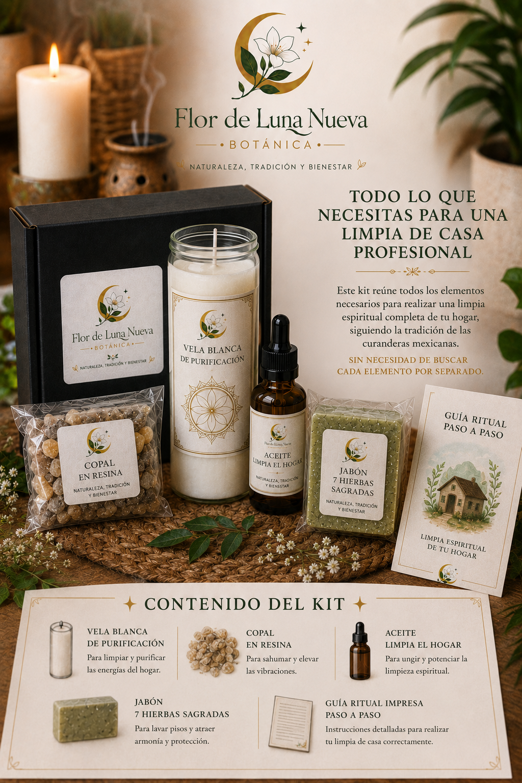 Kit Limpia de Casa – Purificación Espiritual Completa del Hogar