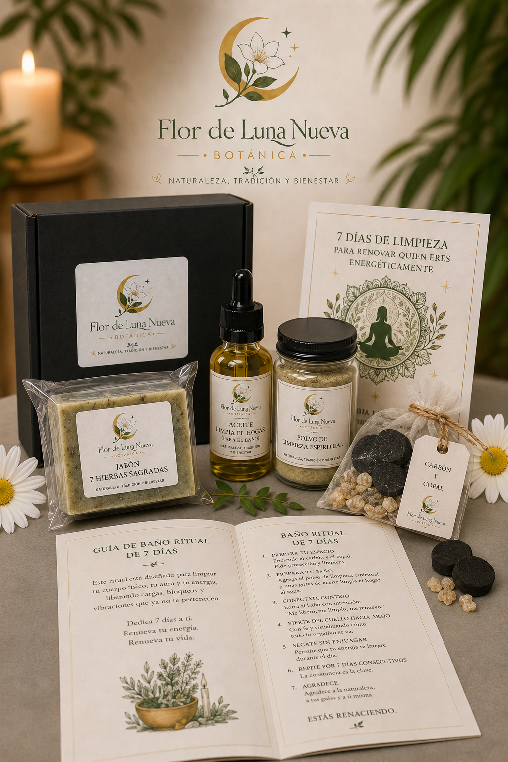 Kit Limpieza Espiritual Personal – Baño Ritual de 7 Días