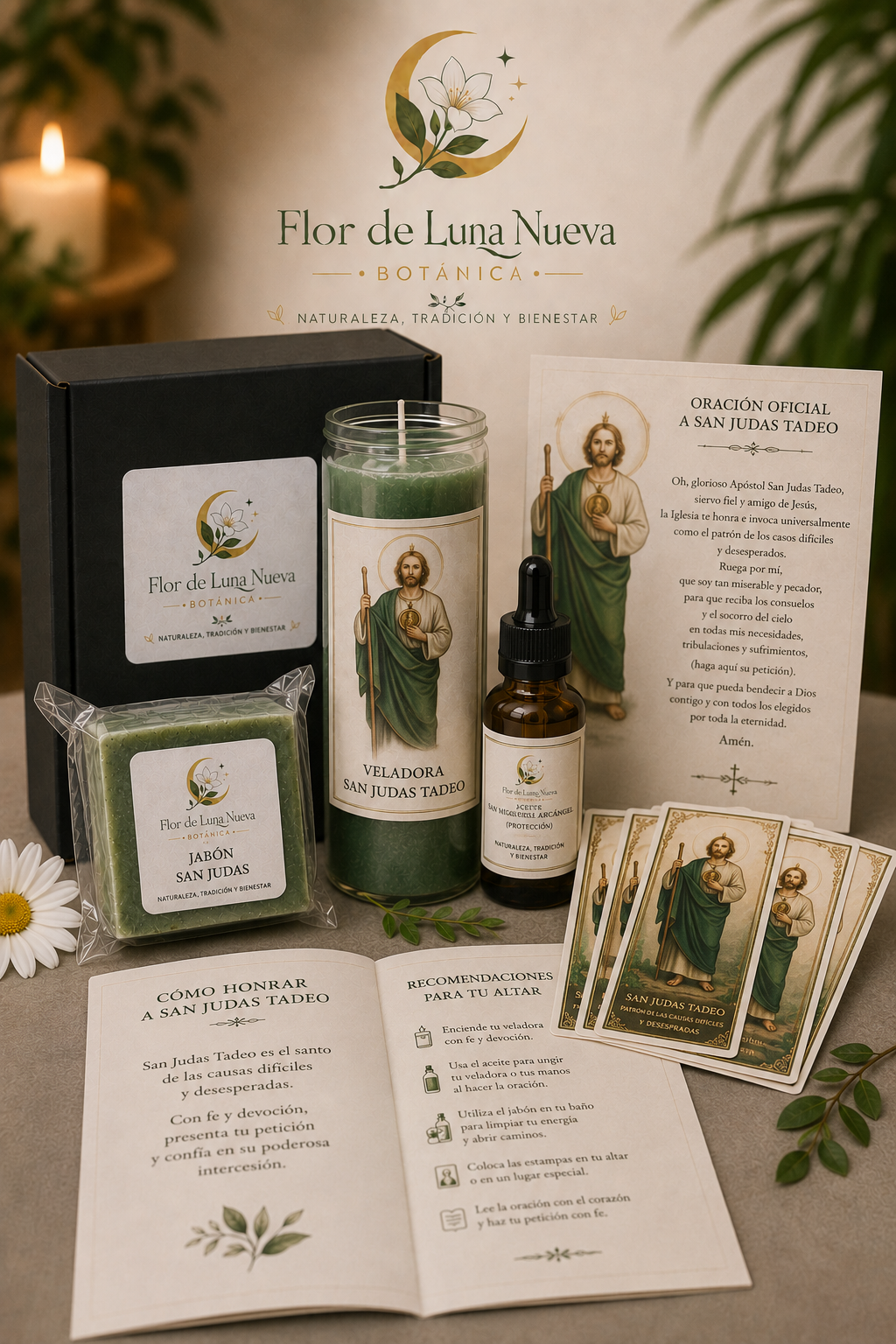 Kit Devocional San Judas Tadeo – Completo para el Altar